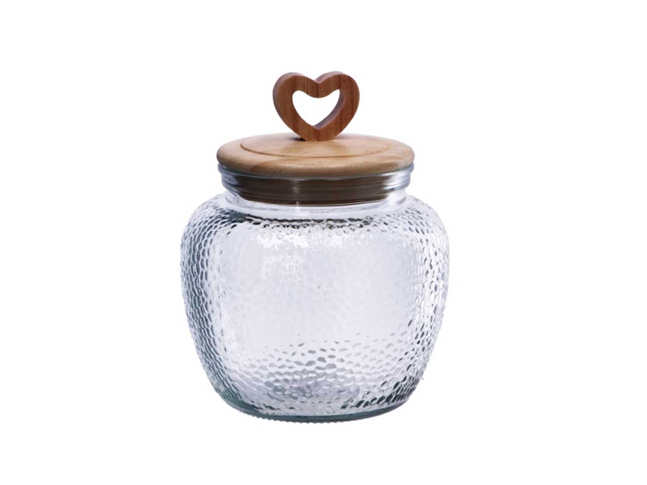 BARATTOLO DI VETRO D.14,5XH.18CM 108421