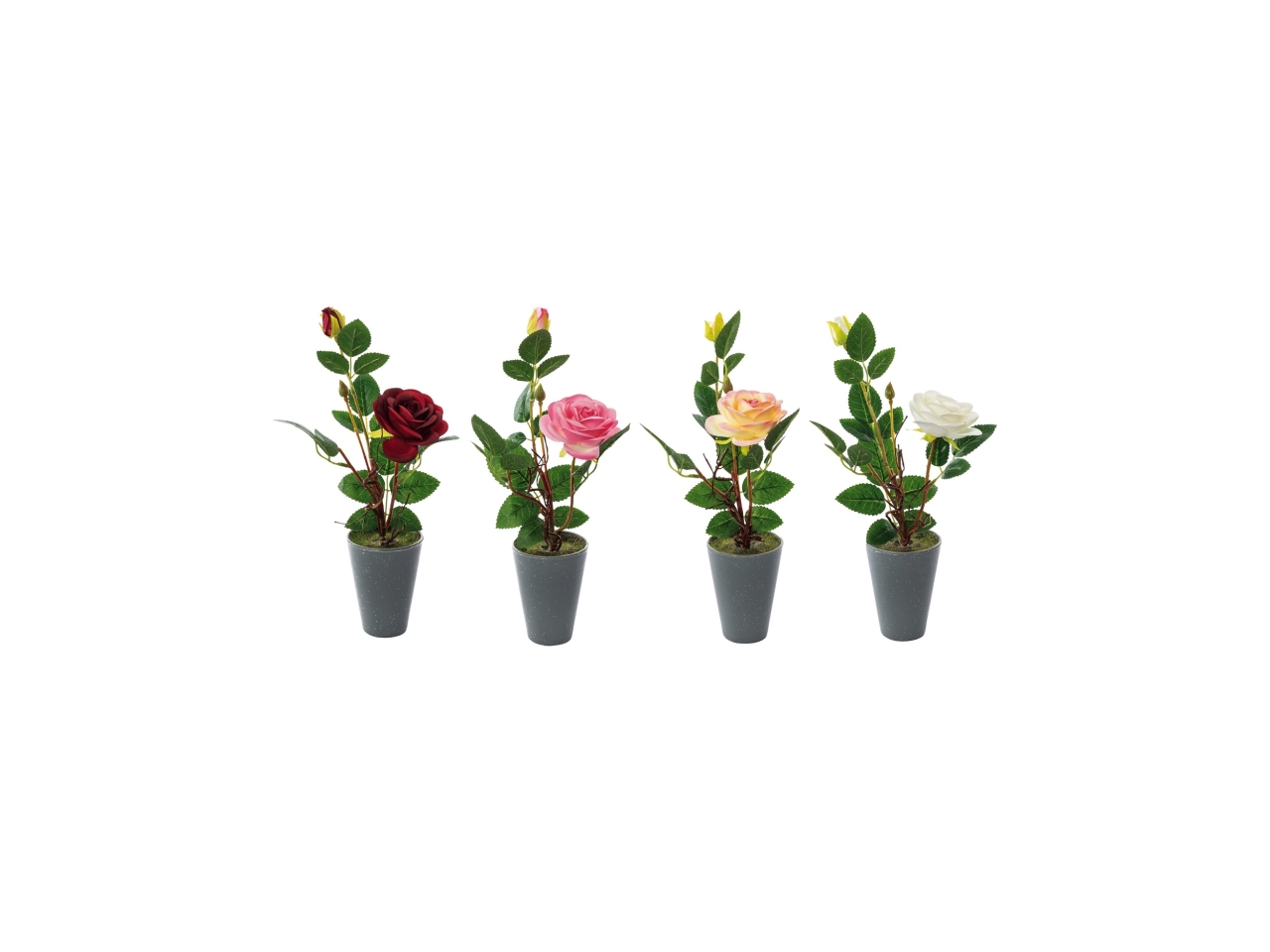 VASO CON ROSA 2 BOCCIOLI 8X34 ASS 71144