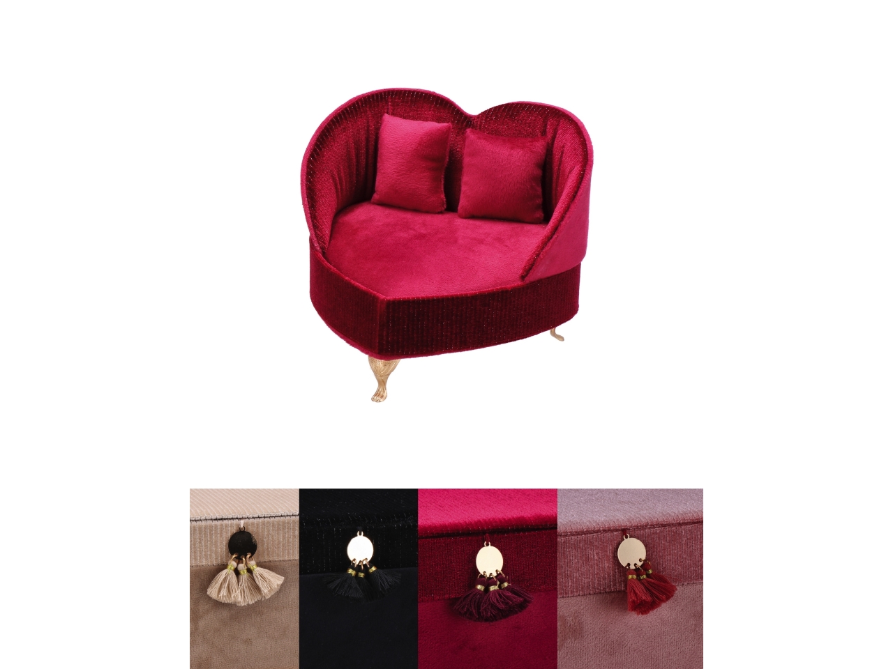 PORTAGIOIE VELLUTO LETTO 17X14,5 110125