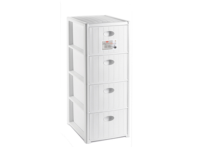 ELEGANCE CASSETTIERA 4C BIANCA 30x40x80cm 30300 ELEGANCE CASSETTIERA 4C BIANCA 30x40x80cm 30300