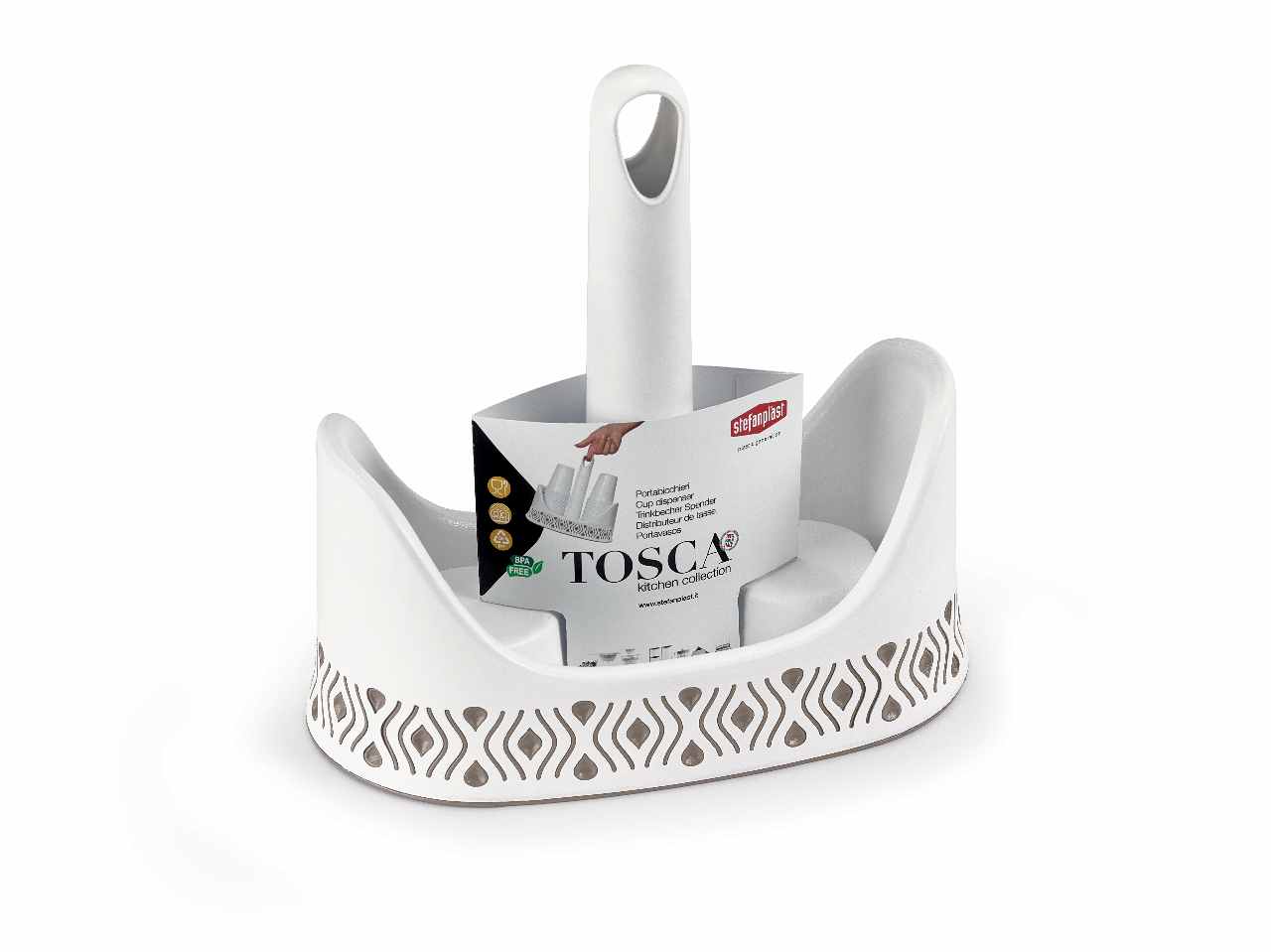 L.TOSCA P.BICCHIERI BIANCO/TORTORA 55900 L.TOSCA P.BICCHIERI BIANCO/TORTORA 55900