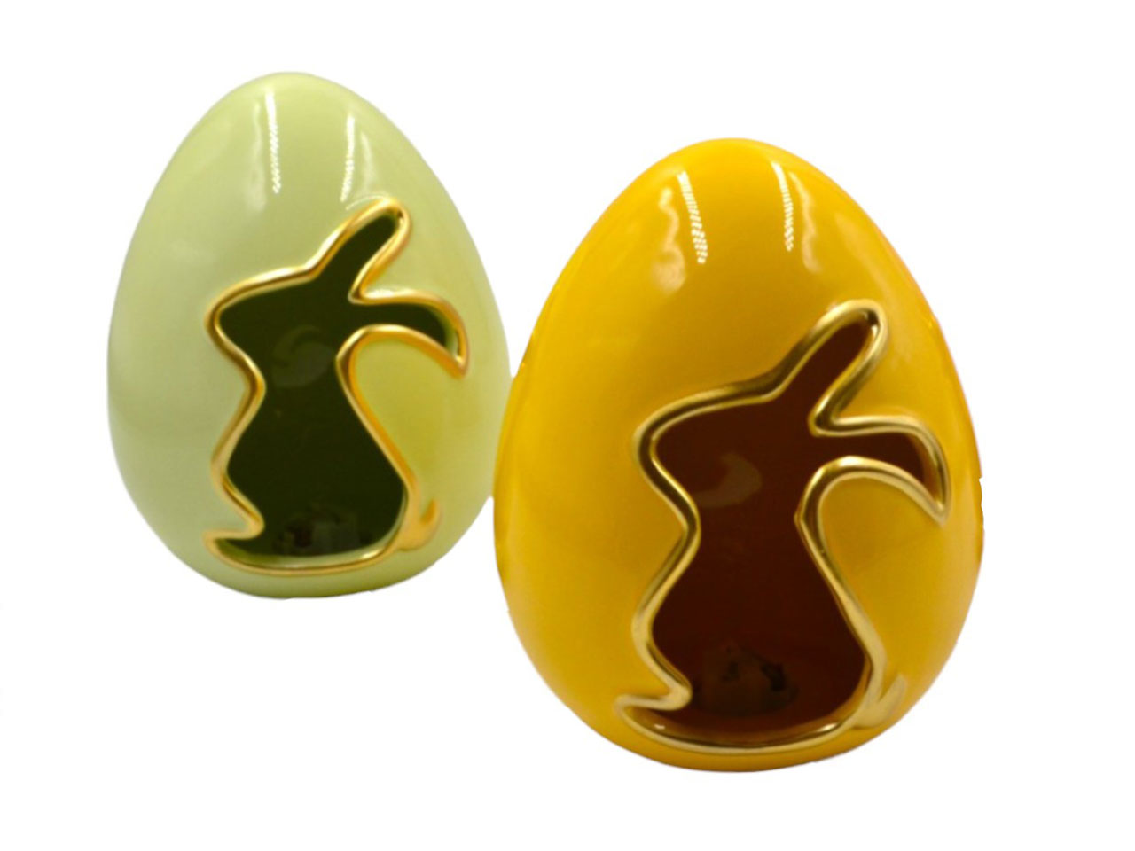 UOVO CERAMICA CON LUCE 12X15CM F39