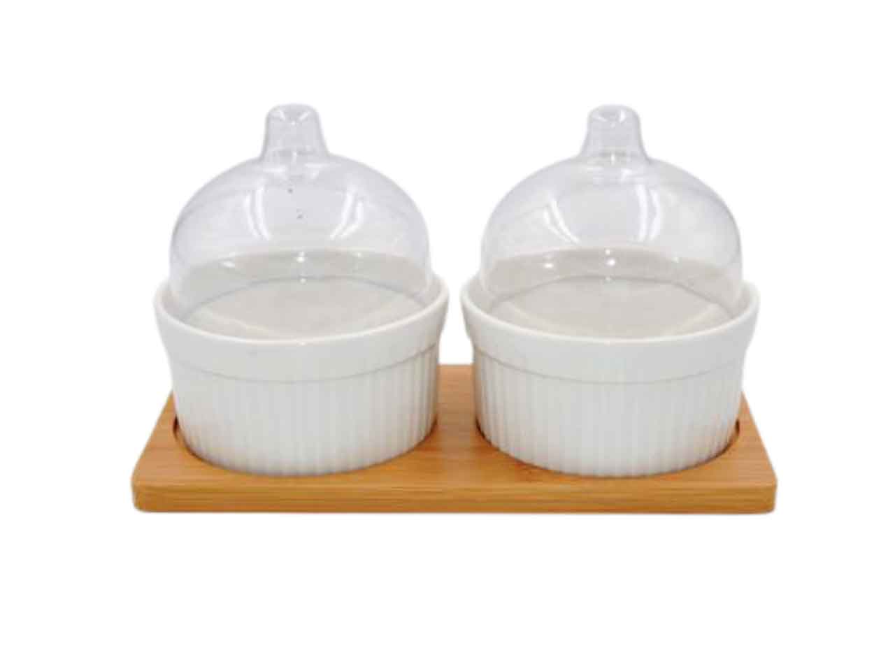 BOX CON BASE LEGNO 2pz X20132