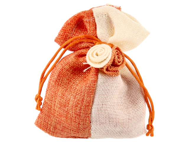 SACCHETTO ECRU/ARANCIO 12534A SACCHETTO ECRU/ARANCIO 12534A
