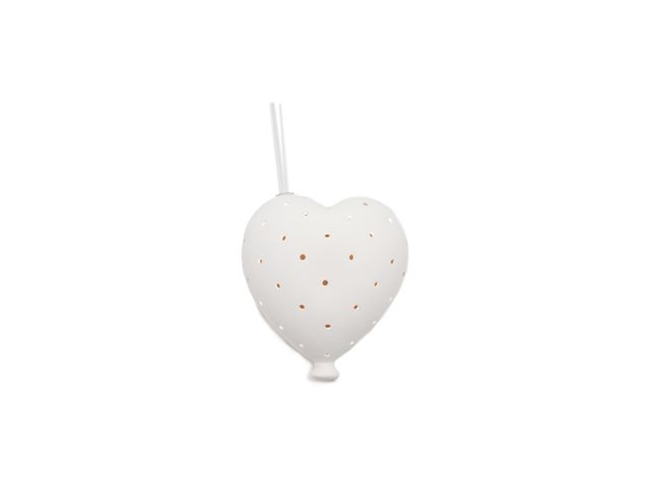 PROFUMATORE CUORE C/LUCE 6X10CM 23523W