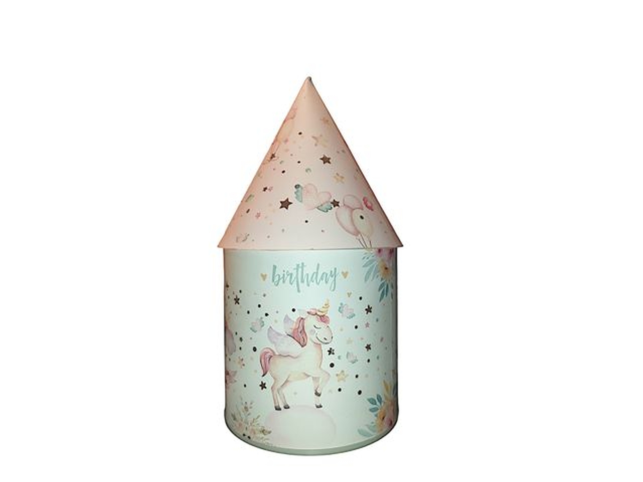 CUPOLETTA C/LUCE 12X22CM ROSA E539R