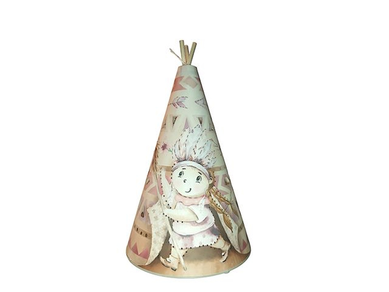 CUPOLETTA C/LUCE 11X21CM ROSA E538R