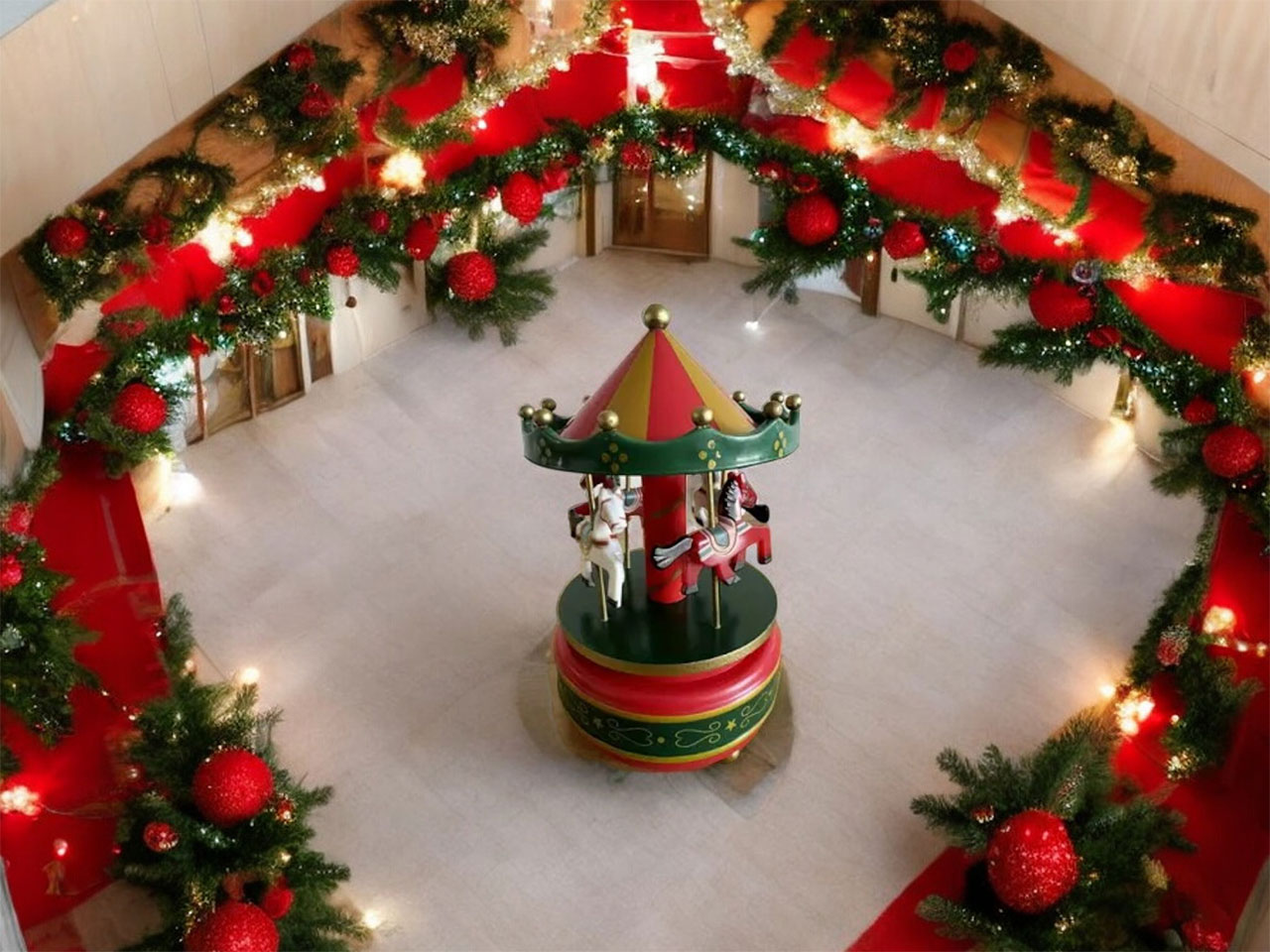 GIOSTRINA CARILLON NATALE 18CM G1N