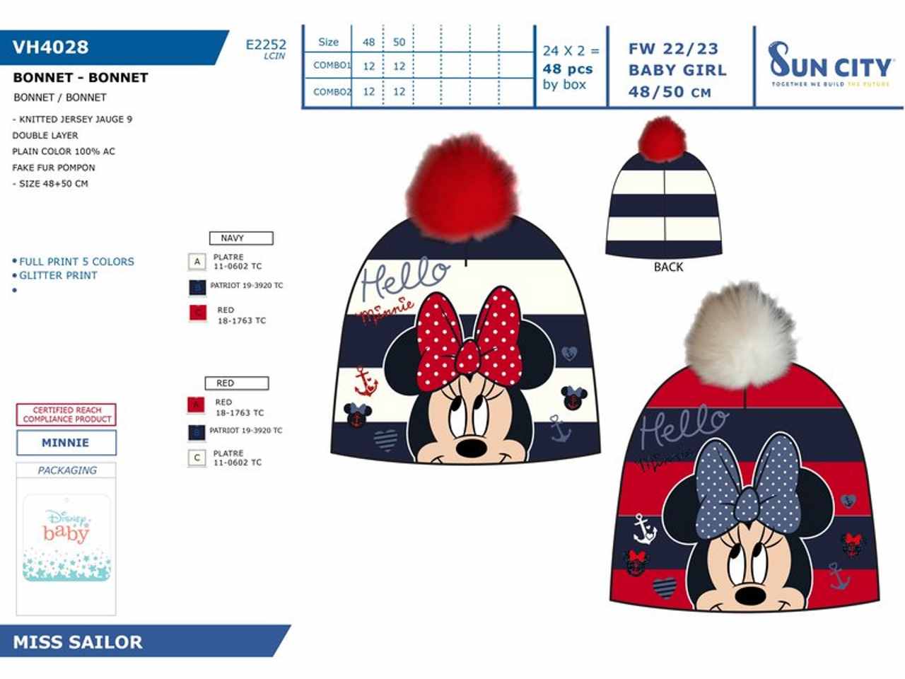 MINNIE CAPPELLO 100% ACRILICO VH4028$ MINNIE CAPPELLO 100% ACRILICO VH4028$