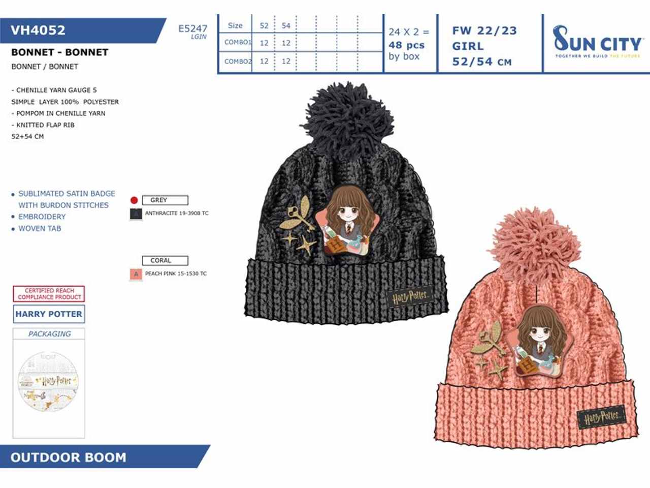 HARRY POTTER CAPPELLO VH4052$