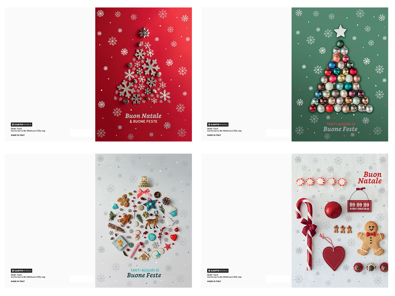 BIGLIETTI NATALE ELEMENTS 50D302279