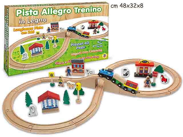 PISTA ALLEGRO TRENINO 40pz 265cm 40502/