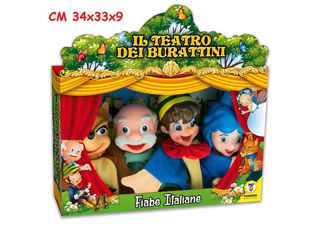 MARIONETTE TEATRINO FIABE 4pz 74136