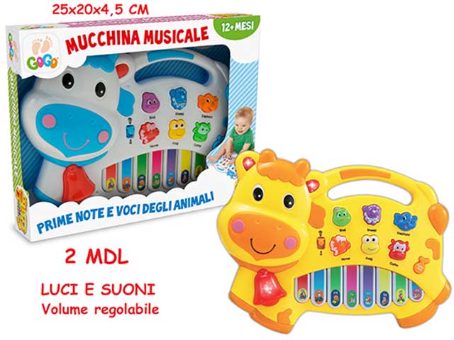 GOGO PIANOLA MUSICALE MUCCA 64538 GOGO PIANOLA MUSICALE MUCCA 64538