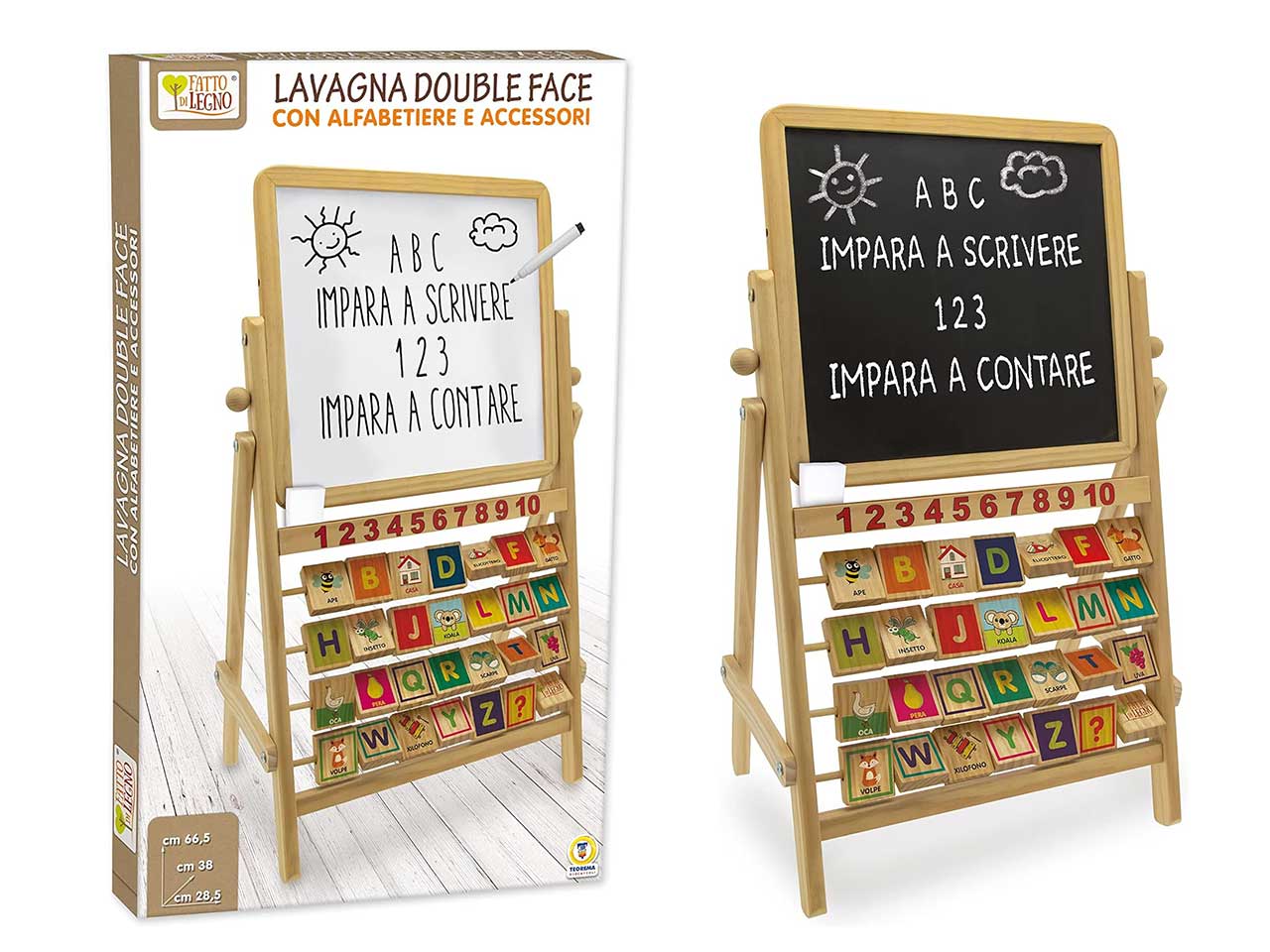 LAVAGNA DOUBLE FACE C/ALFAB.LEGNO 40513 LAVAGNA DOUBLE FACE C/ALFAB.LEGNO 40513