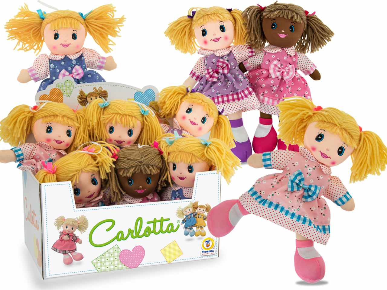 CARLOTTA BAMBOLA IN PEZZA FLOREALE66257