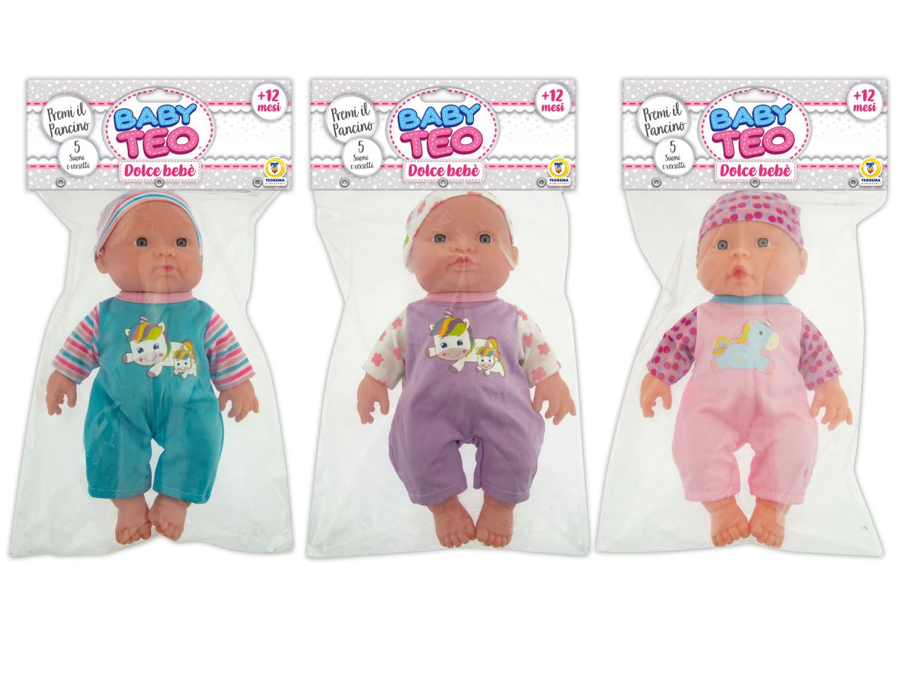 BABY TEO BAMBOLOTTO CON VOCE 24 68450