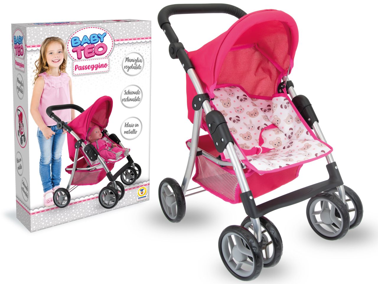 BABY TEO PASSEGGINO IN METALLO 74305