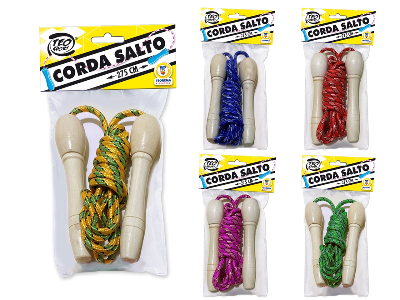 CORDA DA SALTO 275CM 5 COLORI ASS 51987