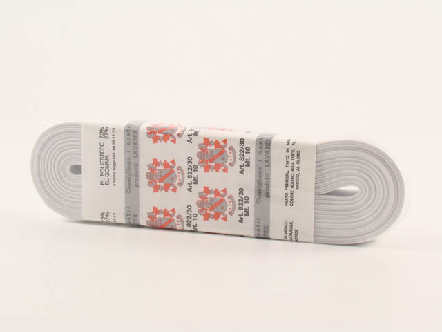 NASTRO ELASTICO B.CO MT.10  0822-30/1/2