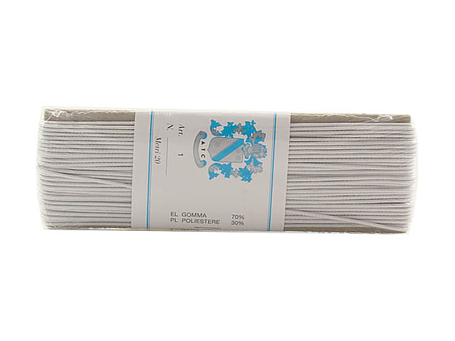 CORDONCINO ELASTICO B.CO MT.20 CD1/1/2