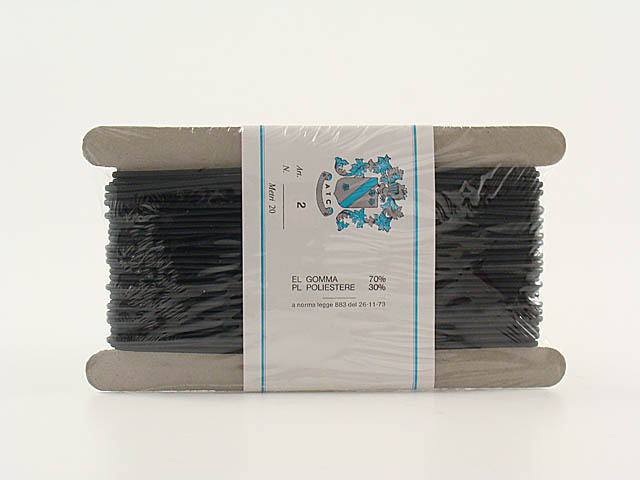 CORDONCINO ELASTICO NERO MT.20 CD2/4/2