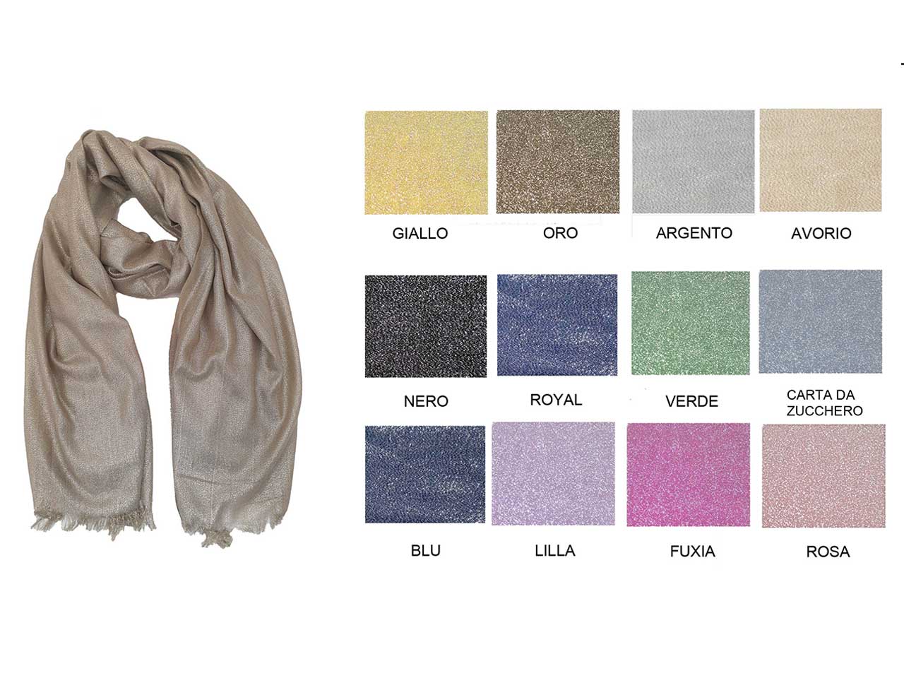 BASILE SCIARPA LUREX COLORI ASS BSE.171