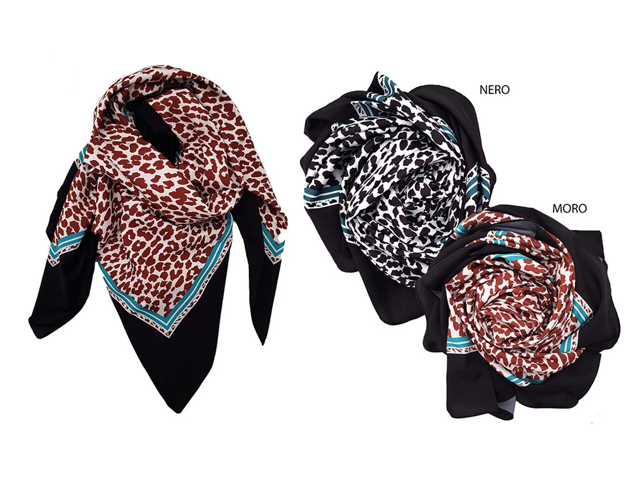 BASILE FOULARD LEOPARD ASS BSE.122