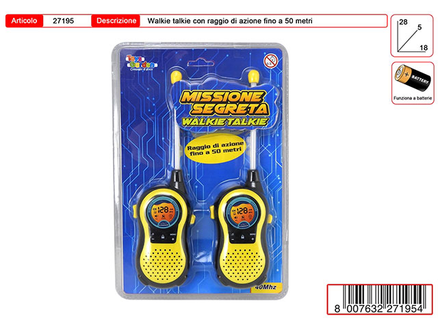 WALKIE TALKIE 27195 WALKIE TALKIE 27195