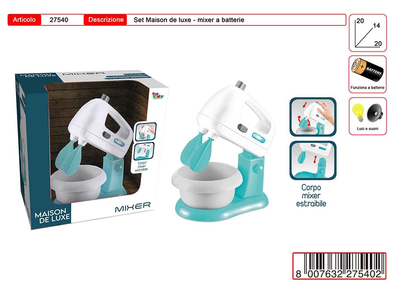 MAISON DE LUXE SBATITTORE 27540 MAISON DE LUXE SBATITTORE 27540