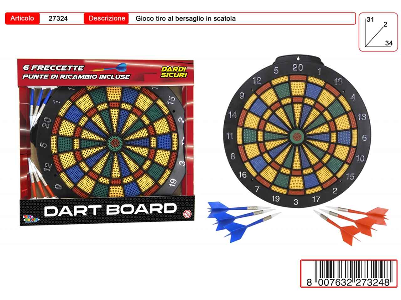 BERSAGLIO DARDI SICURI