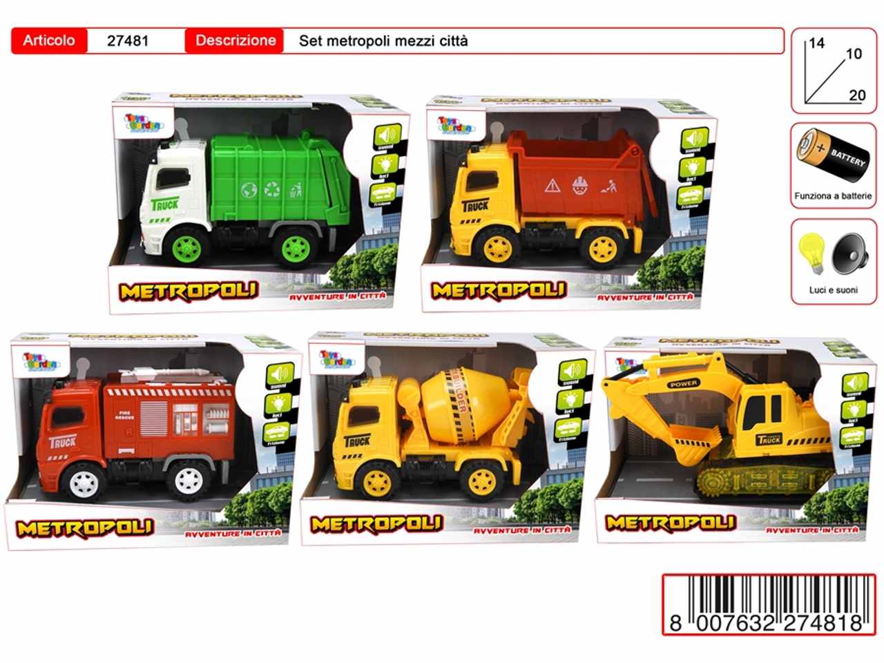 METROPOLI VEICOLI ASSORTITI 27481 METROPOLI VEICOLI ASSORTITI 27481