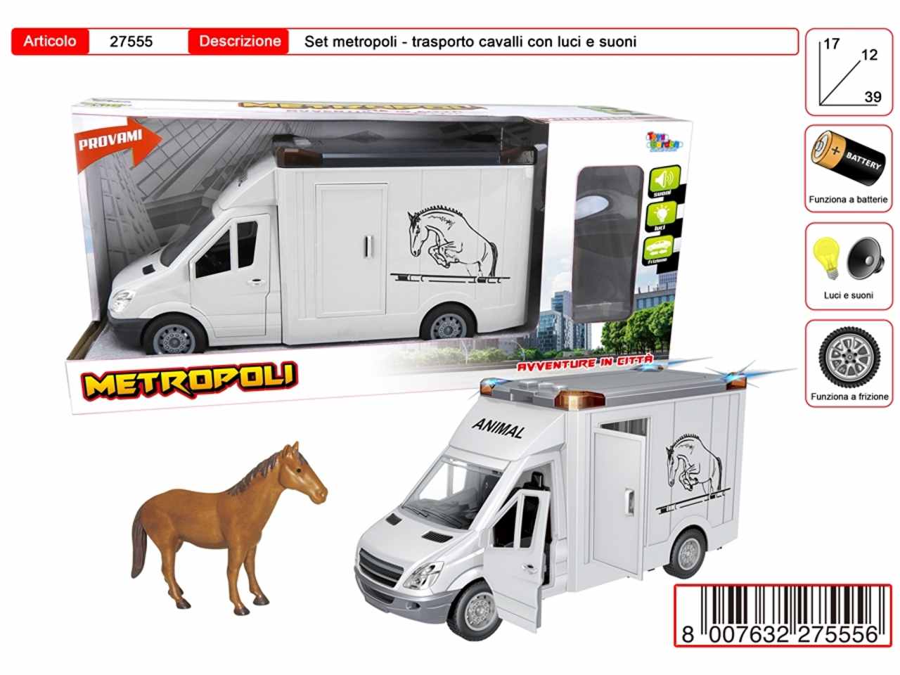 METROPOLI TRASPORTO CAVALLI 27555 METROPOLI TRASPORTO CAVALLI 27555