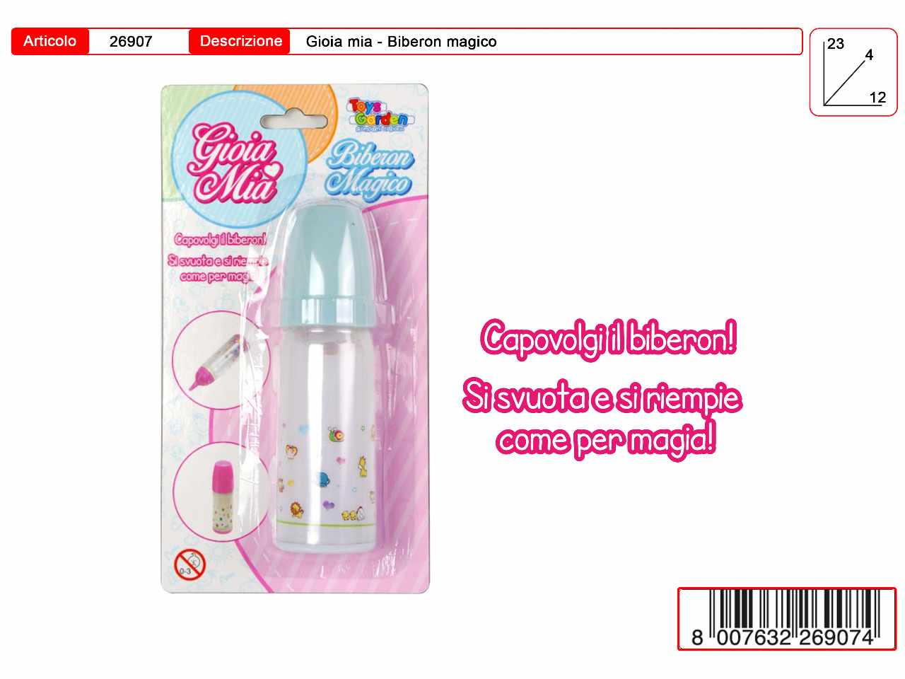 BIBERON MAGICO IN BLISTER 26907