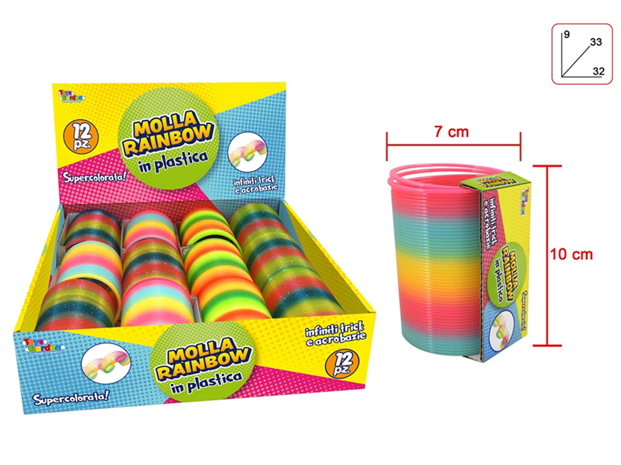 MOLLA ARCOBALENO 7,5CM 28035