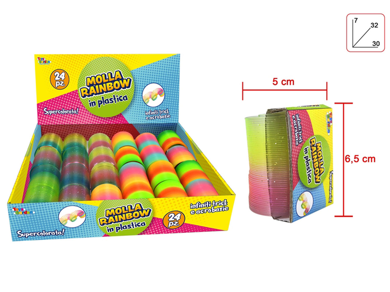 MOLLA ARCOBALENO 5,2CM IN DISPLAY 28037