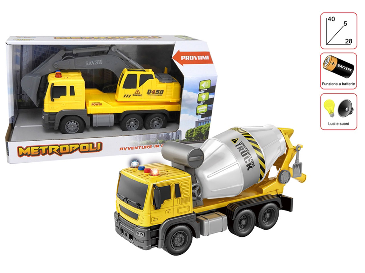 CANTIERE METROPOLI CON LUCI E SUO 27815