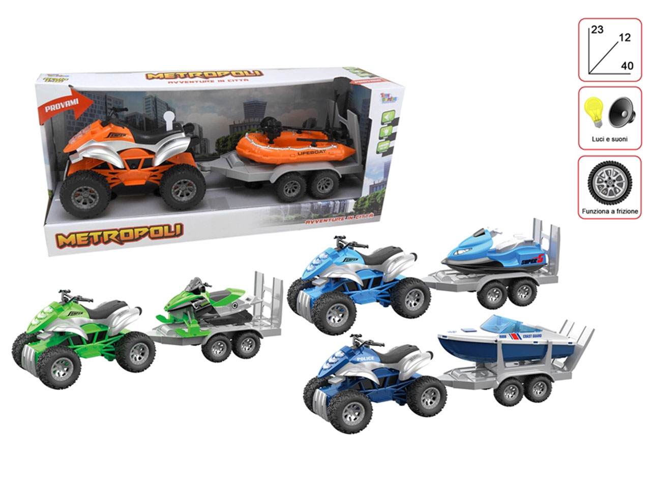 QUAD METROPOLI CON RIMORCHIO 27830