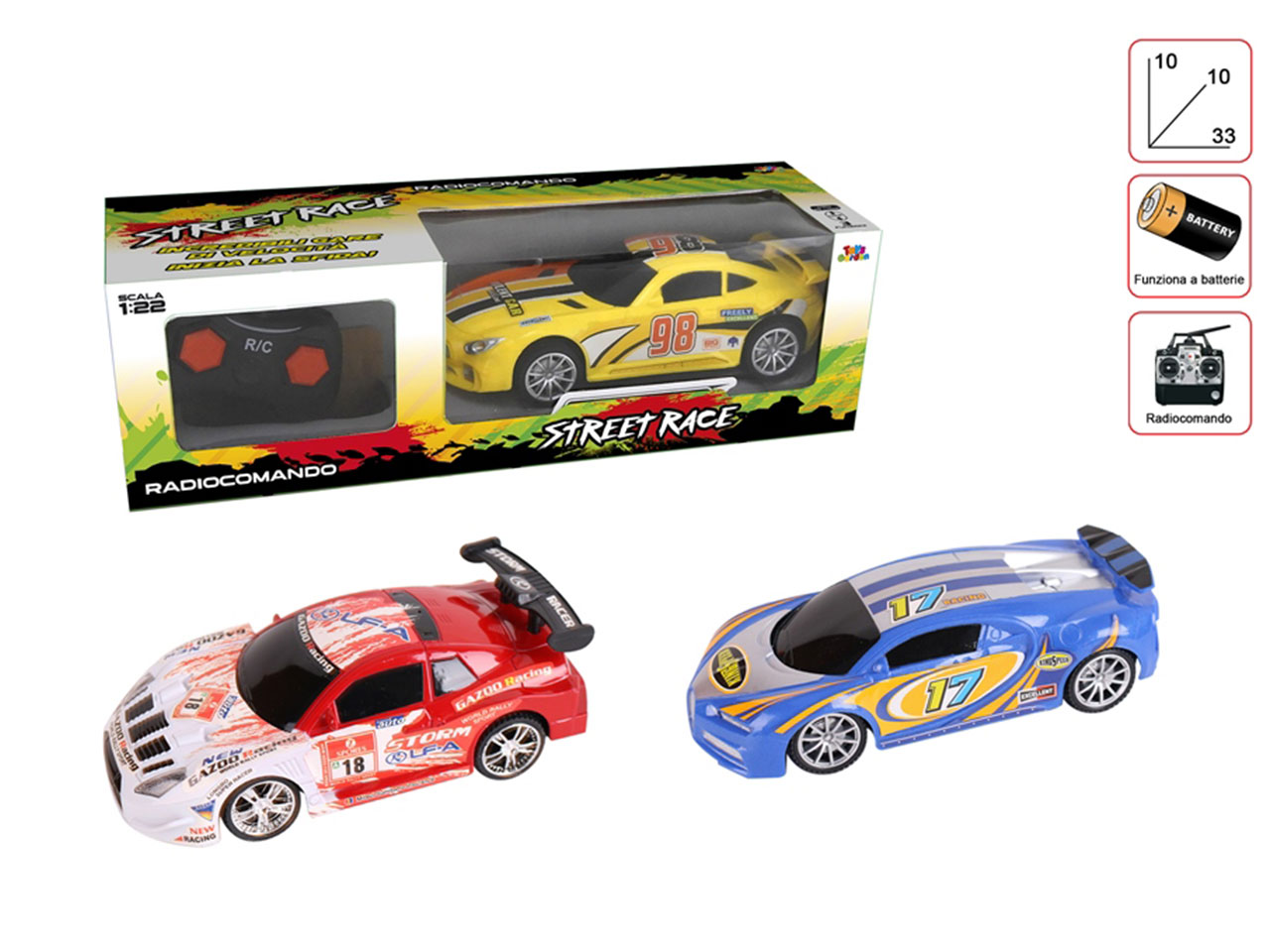 AUTO STREET RACE CON RADIOCOMANDO 28235