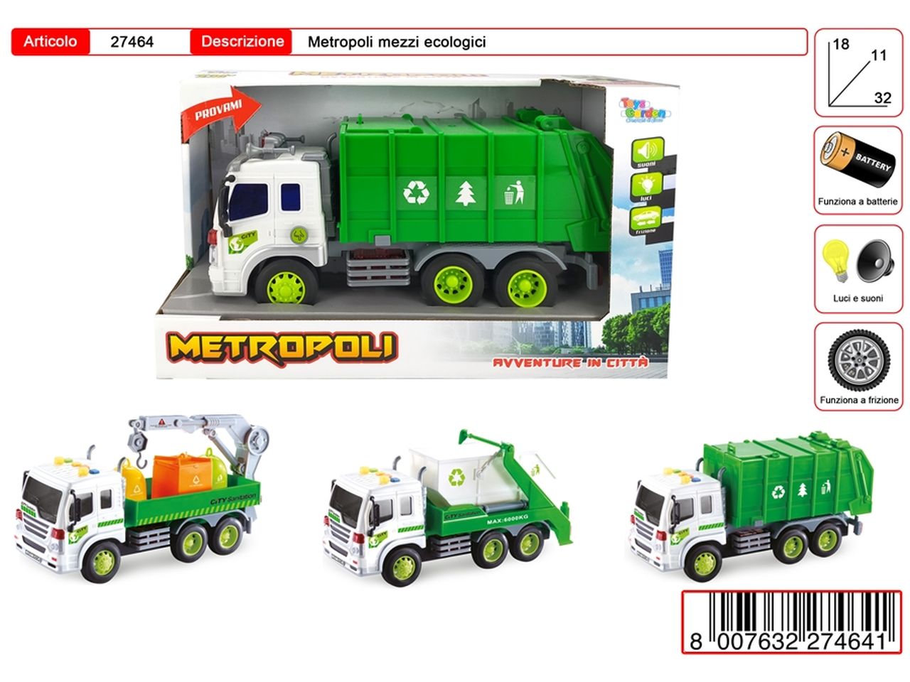 METROPOLI MEZZI ECOLOGICI 27464 METROPOLI MEZZI ECOLOGICI 27464