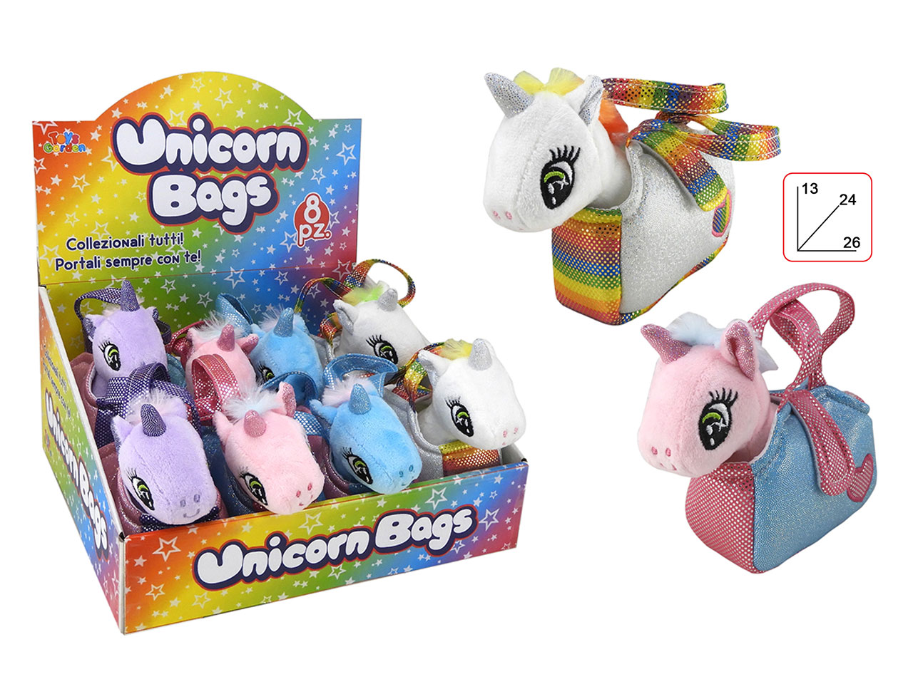 UNICORNI IN BORSETTA 12CM 33043