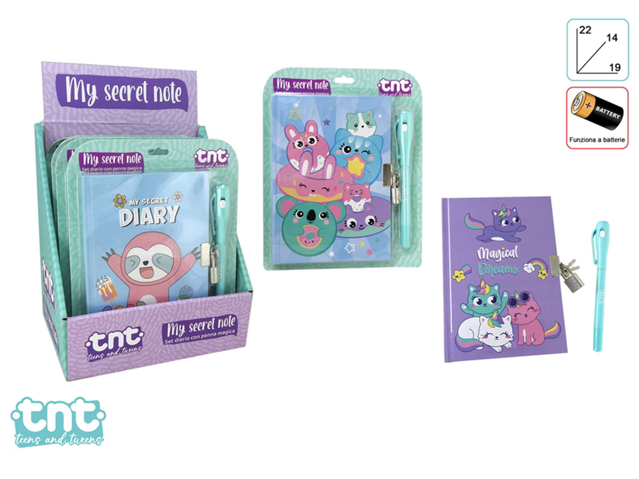 TNT DIARIO C/PENNA MAGICA-92004 TNT DIARIO C/PENNA MAGICA-92004