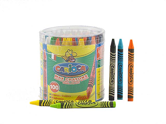 PASTELLI CERA BARATTOLO 100pz 42399