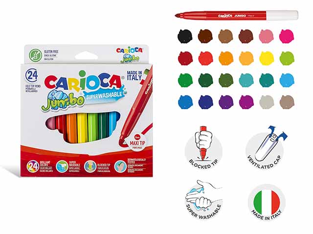 CARIOCA JUMBO PENNARELLI 24pz 40570