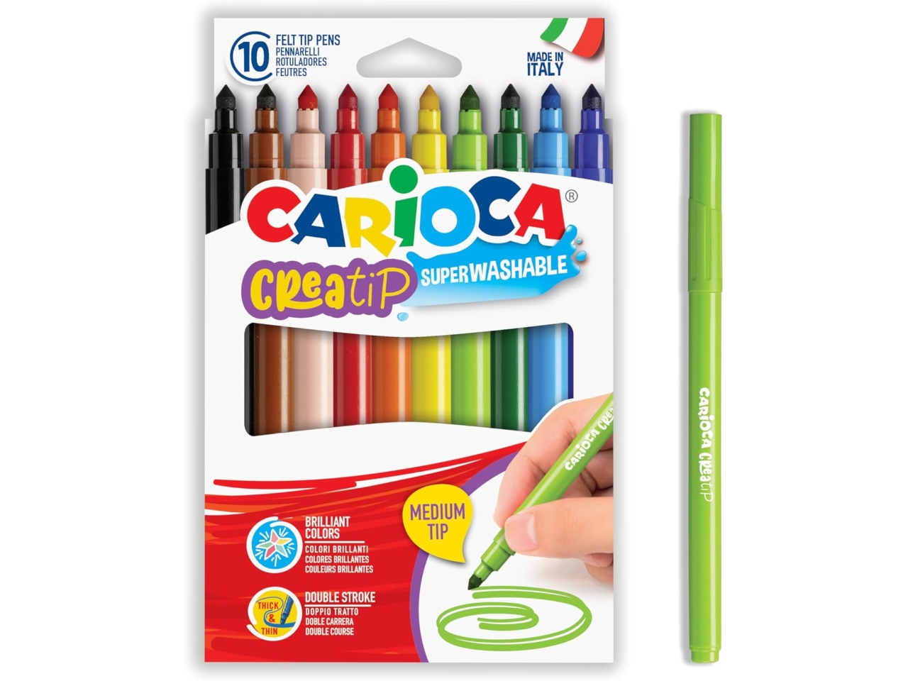 CARIOCA CREATIP SCATOLA DA 10PZ 44001
