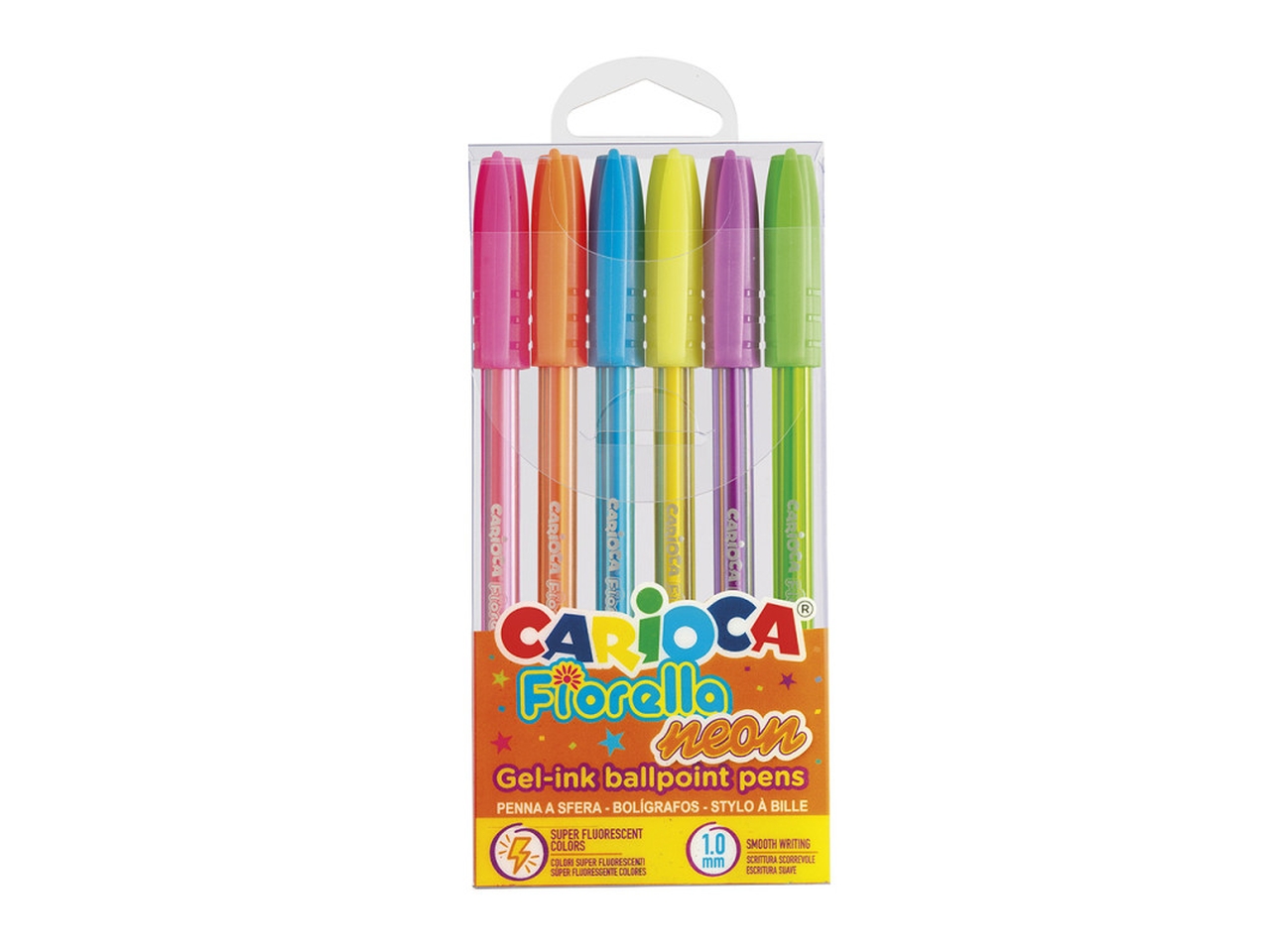 CARIOCA NEON FIORELLA GEL 6PZ 43365