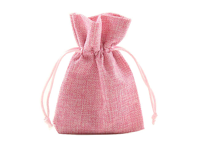 SACCHETTO JUTA ROSA 9,5×13 CK7022/P