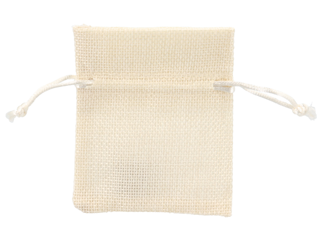 SACCHETTO STOFFA CON TIRANTE PANNA 8X10 CK7307 PN