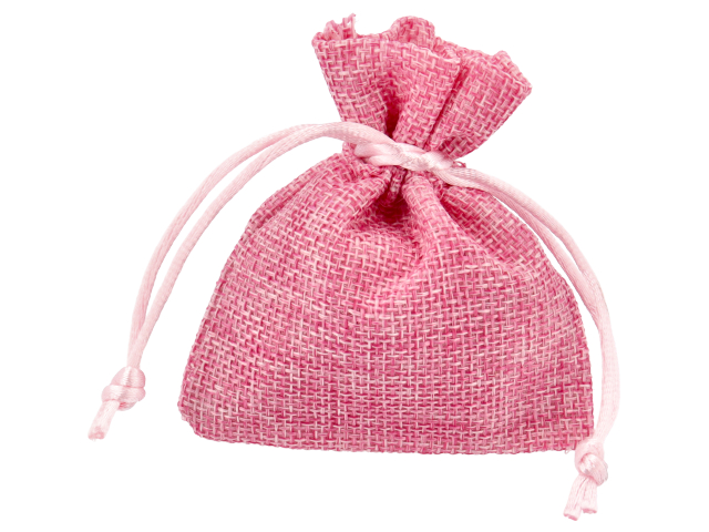 SACCHETTO STOFFA CON TIRANTE ROSA CK7307 R