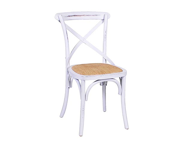 SEDIA LEGNO CROSS BIANCO AN. 2804680000